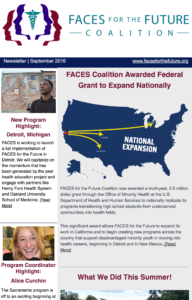 Read Our Fall 2016 FACES Coalition Newsletter