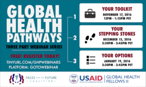 Summary Report: “Global Health Pathways, Your Toolkit” Webinar 1