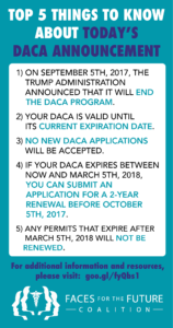 Top 5 Things to Know About the DACA Announcement